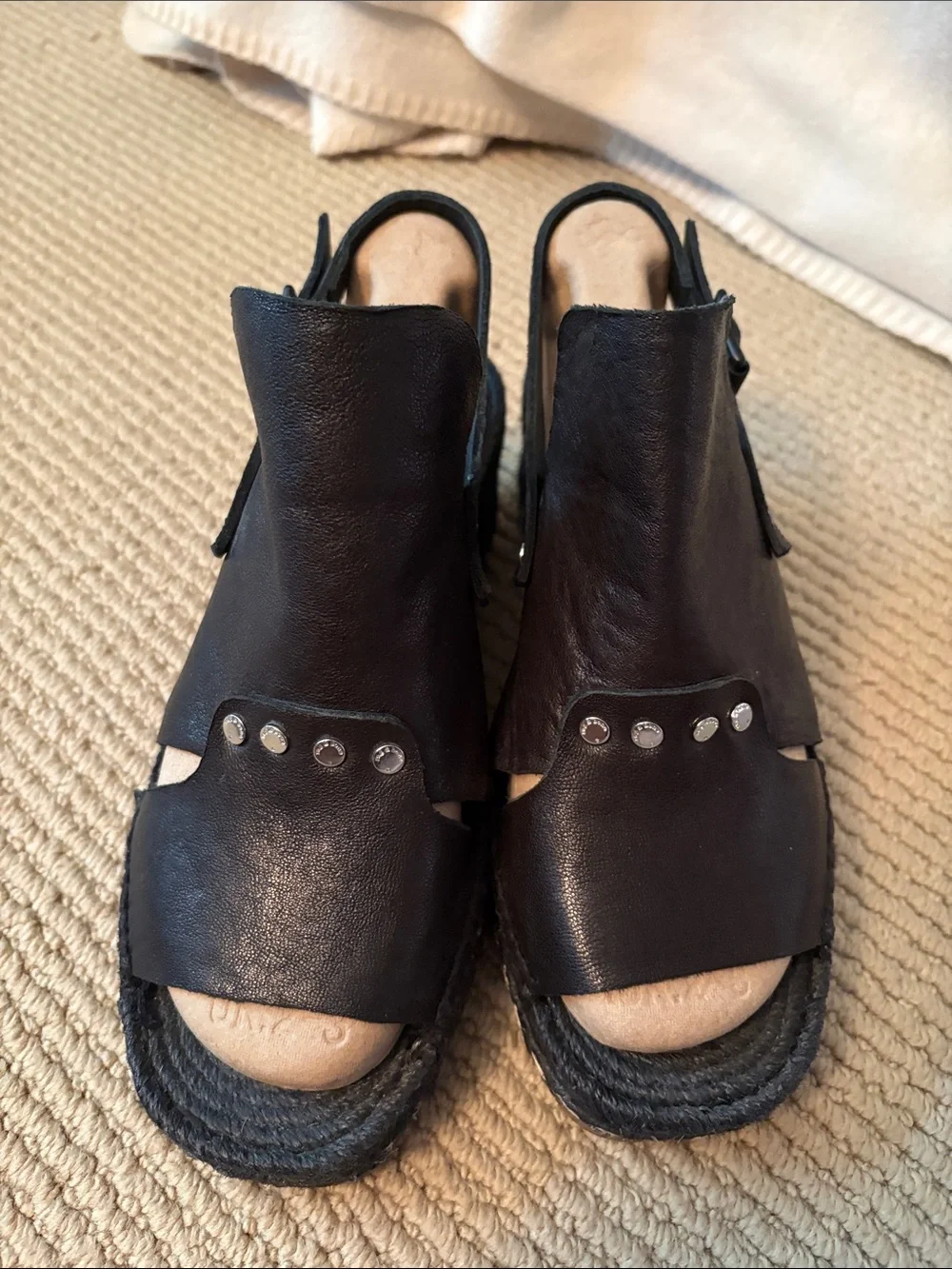 rag & bone Leather Espadrille Wedges